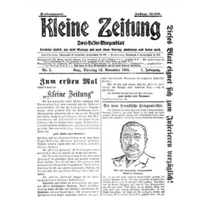 Kleine Zeitung Erstausgabe