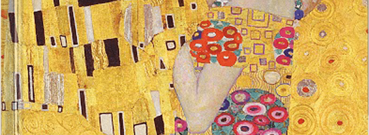 Kunst-Notizbuch Klimt „Der Kuss“